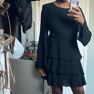 Black layered dress